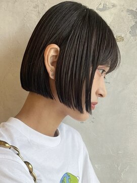 カムジーヘッド(COMEGHEAD) マッシュショート丸みショート黒髪ショートベリーショート40代