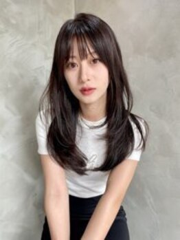フラッグ ヘアー 天神西通り店(Flag HAIR)の写真/【レイヤー/韓国風/似合わせ/顔周り】人気のどんな髪型にも対応☆魅力を引き出し「なりたい」を叶えます♪