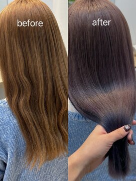 ソレイユトウキョウシブヤ(SOLEIL TOKYO shibuya) ブリーチしても艶髪☆アッシュラベンダーカラー