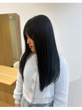 ソイクフ 四条大宮店(SOY-KUFU) イメチェン20代30代40代◎ブルーブラック艶髪ロング