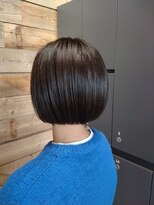 ベイショア(Bay Shore NY)&nbsp;大人かわいいダークグレージュミニボブ