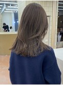 ブリーチなしダブルカラーミディアムボブ20代30代40代夏カラー