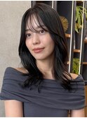 ナチュラルくびれ/20代/30代/40代/大人暗髪