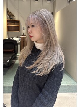 エルム 原宿 表参道(yelm) ホワイトベージュ/レイヤーカット