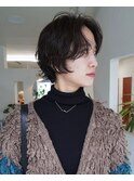 クールなショート×パーマ