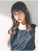 小顔カット×透明感カラー[恵比寿駅/髪質改善/オリーブグレー]
