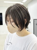 ジービージー(GBG)&nbsp;くびれショートボブ40代50代グレイカラー白髪染め白髪ぼかし