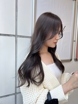 ヌープヘアーアイス(NUUP.hair ici)&nbsp;ロングレイヤーカット/ハイライトカラー/ハッシュカット