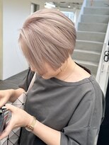 ラック 表参道(LUCK) シャギーボブ/ミルクティーブロンド/ホワイトブロンド