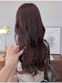 ブリーチなしボルドーカラー秋カラー冬カラーカシス　レイヤー