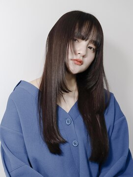 ライア 下北沢(laia) ツヤ髪×顔まわりウルフカット 髪質改善でもおしゃれに*