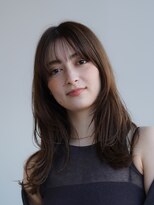 ワン 辻堂(one)&nbsp;オリーブベージュ/ウェットヘア /レイヤーカット/辻堂