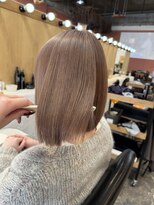 チャプター 問屋町(chapter)&nbsp;ケアブリーチダブルカラーミルクティーグレーベージュカラー韓国