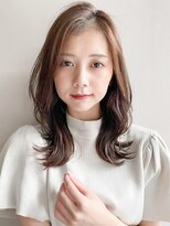 リヤン 表参道(lyann) 大人ガーリーダークアッシュミディアムレイヤーカットa