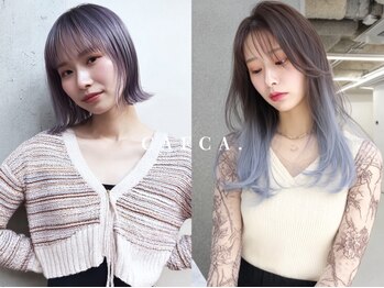 カフカ(CAFCA)の写真/名古屋で叶えるダブルカラー！ブリーチなしダブルカラー×顔周りレイヤーカット☆名古屋/名駅/ダブルカラー