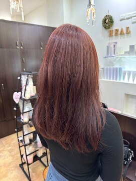 ヘアメイクヒール 大人可愛いカシスレッド*