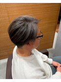 白髪ぼかしハイライト