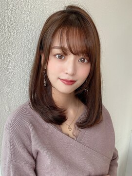 エイミーバイアフロートザガーデン 浦和店(amie by afloat the garden) 重く見えない、可愛いハッシュボブ/ピンク【浦和】