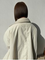 ロックス バイ マグ 松本(rocks BY MAG)&nbsp;ブリーチなし大人可愛いマロンブラウン似合わせ耳かけボブ