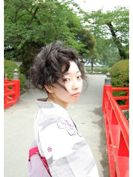 ヘアヴェローチェ(hair-veloce) ゆかたカーリーアップ