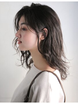 ノエル 池袋店(noel) マロンアッシュx鎖骨ミディ