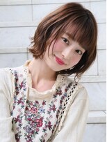 ピエタス ヘアーアンドスパ(PIETAS Hair&Spa)&nbsp;外ハネ切りっぱなしボブ　無造作カール