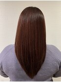 ツヤ感MAX★赤髪カラー
