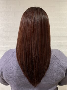 えほん美容室 ツヤ感MAX★赤髪カラー
