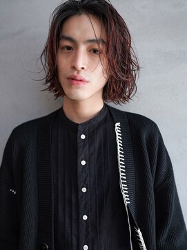 カンナ(Canna) レッド/メンズハイライト/メンズロング/表参道メンズカット/20代