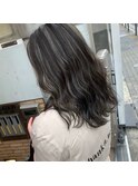 #黒髪#ボブルフ#ネビージュ#小顔#ワンレン