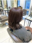 春に向けて暖かみのある艶カラー ☆ ラベンダーグレージュ