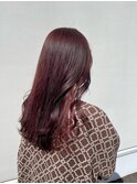 20代30代40代髪質改善ピンク/チェリーレッド/インナーカラー