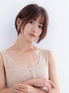 グランマッシュ(Granmash) 大人可愛いショートボブ・暖色ベージュ・20代・30代・40代