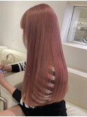3439ベールピンクタイトストレートボルドーピンクベージュ