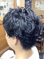 コダマ 新大塚店(KODAMA)&nbsp;サイドパートツーブロックパーマスタイル（ハイトーン）床屋
