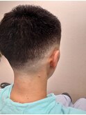アップバング シェーバーフェード ジェットモヒカン スタイル