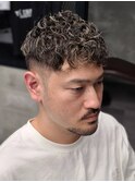 スペインカール フェード メッシュ