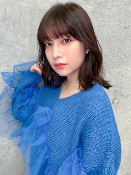 オーブ ヘアー ニール 福山多治米店(AUBE HAIR neal) 20代・30代_ワイドバングロブ