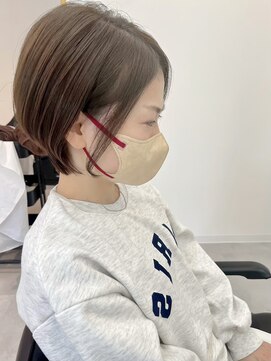 スリー(Th:ree) 大人可愛い20代30代40代丸みとくびれショートボブ◎