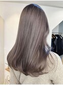 ブリーチなしダブルカラー＊シアーグレージュ＊美髪