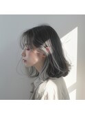【ハイトーンカラー/イヤリングカラー】グレーカラー