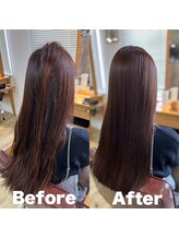 【before】違いを実感できる魔法の縮毛矯正【ケアルーガ】