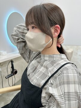 サンド 鹿児島中央(sand) ボブ　顔まわり　韓国レイヤー　顔まわりカット　似合わせ