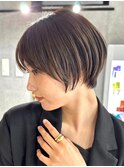 30代40代大人女性/前髪ありショートボブ/ショートヘア/髪質改善