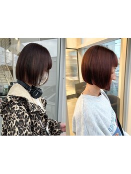 扱いやすいのに今っぽいボブスタイルのオーダー多数！繊細なカットで毎日のセットも簡単に◎