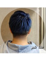 ピヴォヘアー(pivo hair)&nbsp;デニムカラー　ケアブリーチ　ハイトーンカラー　ネイビー