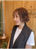 【oasisマミ】大人可愛いくりくりウェーブパーマミニボブ