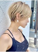 ○ハイトーンショート/デザインカラー/ショートカット