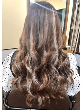 リピュア(Re:PURe) **ハイライト風シルバーグレージュシールエクステ**