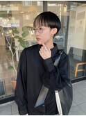 マッシュショート前髪カラー